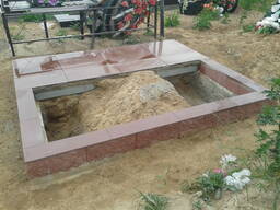 Установка памятника с благоустройством участка