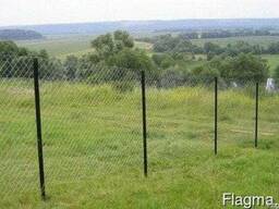 Установка заборов из сетки рабицы