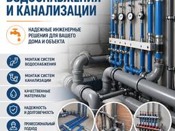 Устройство систем водоснабжения и канализации