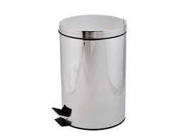 Ведро для мусора с педалью 12л металл, круглое
