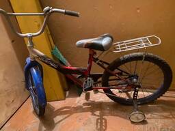 Велосипед детский 20"×2 с колесиками с 4 до 8 лет