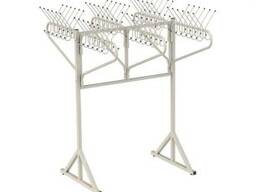 Вешалка напольная гардеробная с поворотными консолями на от 48 до 96 крючков