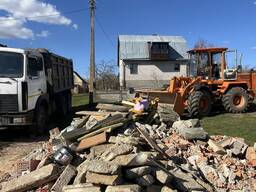 Вывоз мусора с погрузчиком. Услуги Фронтального погрузчика Гомель