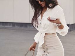 Юбка со шнуровкой