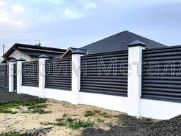 Заборы жалюзи изготовление и монтаж