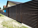 Заборы жалюзи изготовление и монтаж - фото 3